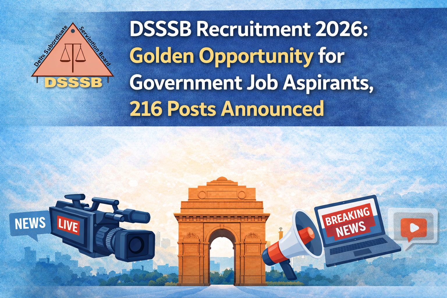 दिल्ली सरकार में पीआरओ, रिपोर्टर समेत 216 पदों पर निकली वैकेंसी..इस तारीख तक करें अप्लाई