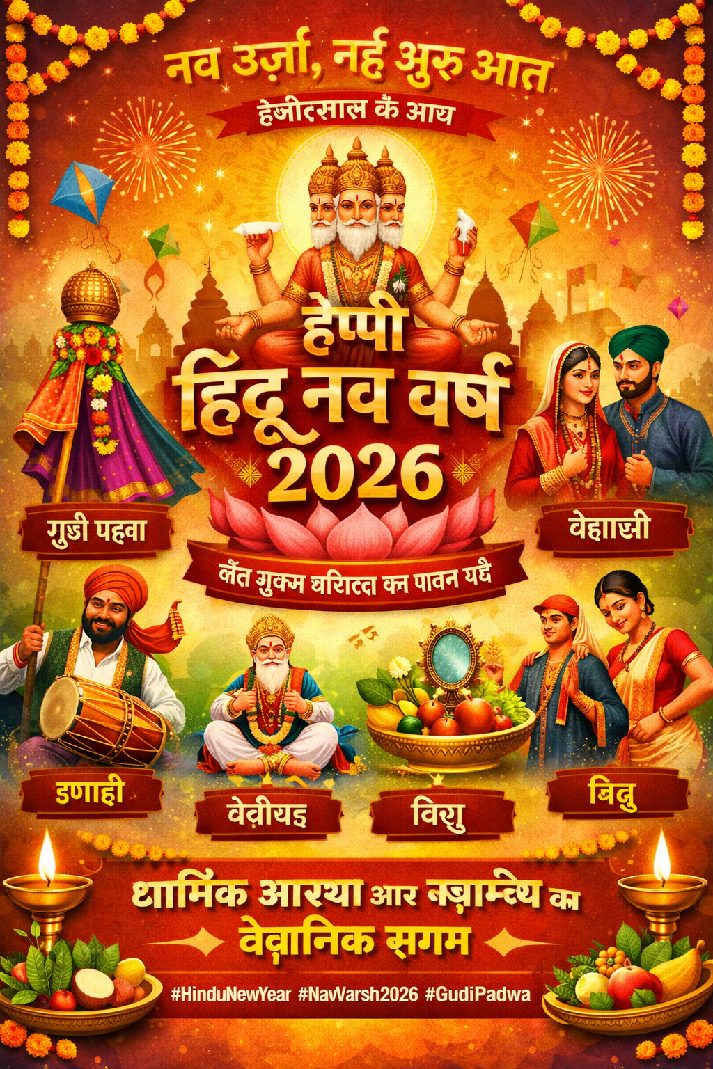 चैत्र शुक्ल प्रतिपदा की तिथि है आज….हिंदू नव वर्ष 2026 की हुई शुरुआत…जानें देशभर में मनाए जाने वाला ये पर्व है कितना ख़ास?