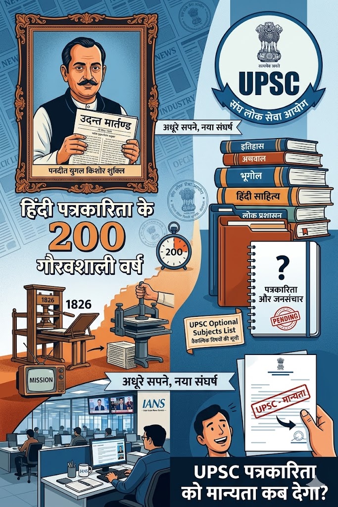 हिंदी पत्रकारिता के पूरे हुए 200 वर्ष…UPSC से लेकर मीडिया संस्थानों तक आज भी जारी है संघर्ष..!!